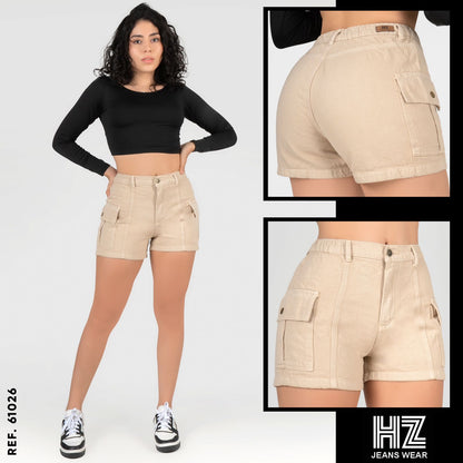 SHORTS ARRUNCHADO REF: 61025